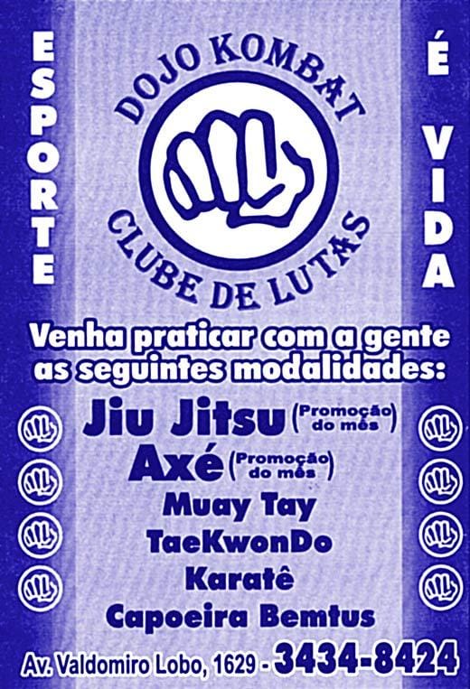 Artes Marciais: Academia Dojo Kombat.