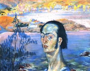 Salvador Dali Self-Portrait with Raphaelesque Neck. 1921-1922. Oil on canvas. 41.5 x 53 cm