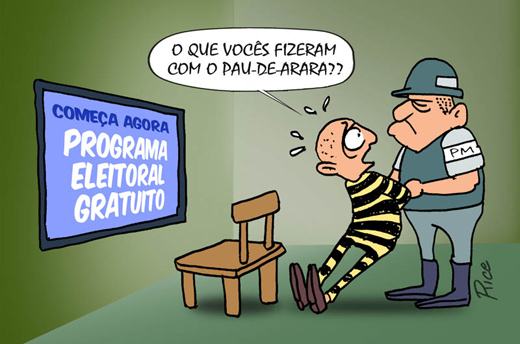 Charge Direitos Humanos Rice