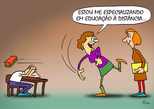 Charge Educação a Distância Rice