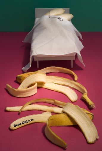 Terry Border escultura com bananas