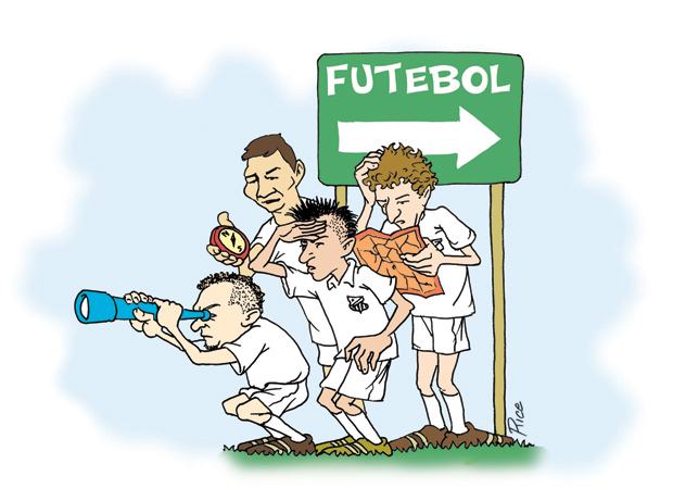 Santos futebol? Clube? Onde? Charge