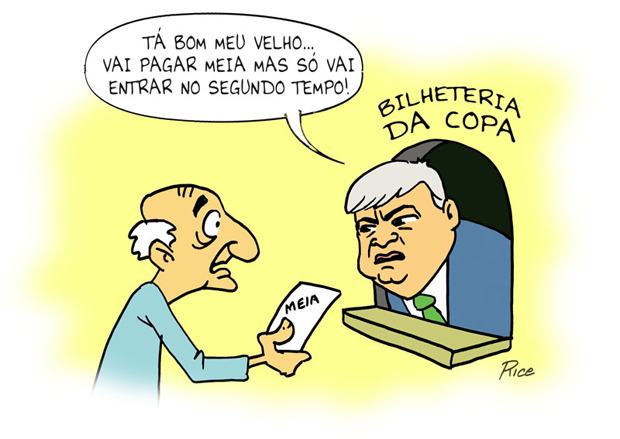 Meia entrada para idosos na copa de 2014: Brasil X Teixeira