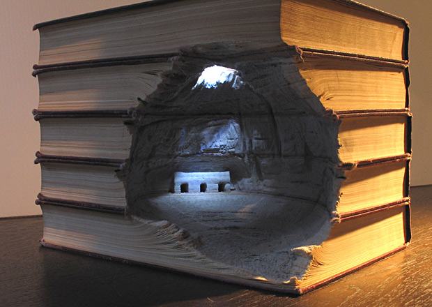 Maravilhosas esculturas feitas com livros: Guy Laramee